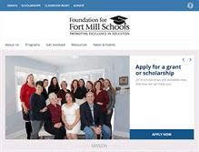 Tablet Screenshot of foundationforfortmillschools.org